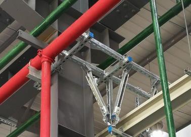 龙里该抗震支架的整体式支吊架结构协调性好